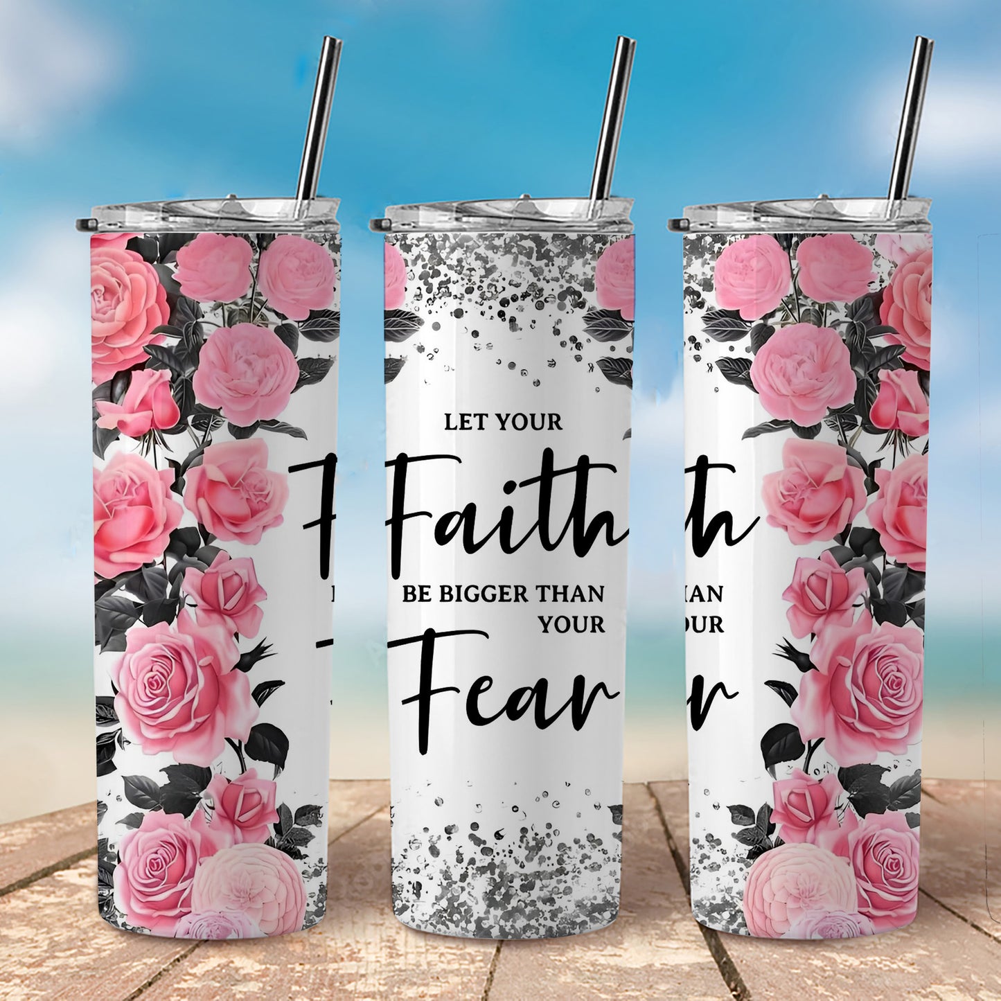 Faith Bigger Than Your Fear Tumbler, 20 oz Tumbler