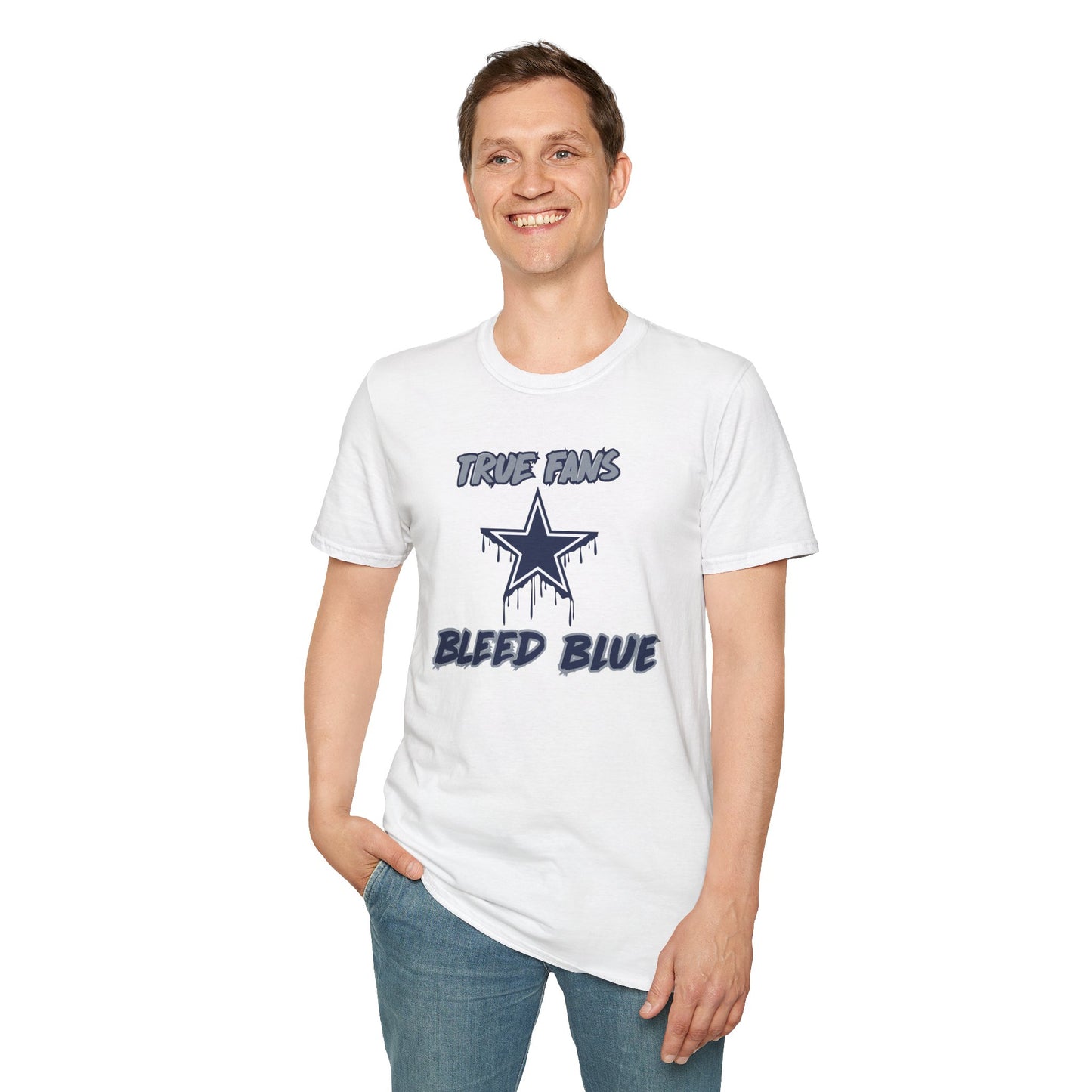 True Fans Bleed Blue (Football Shirt)