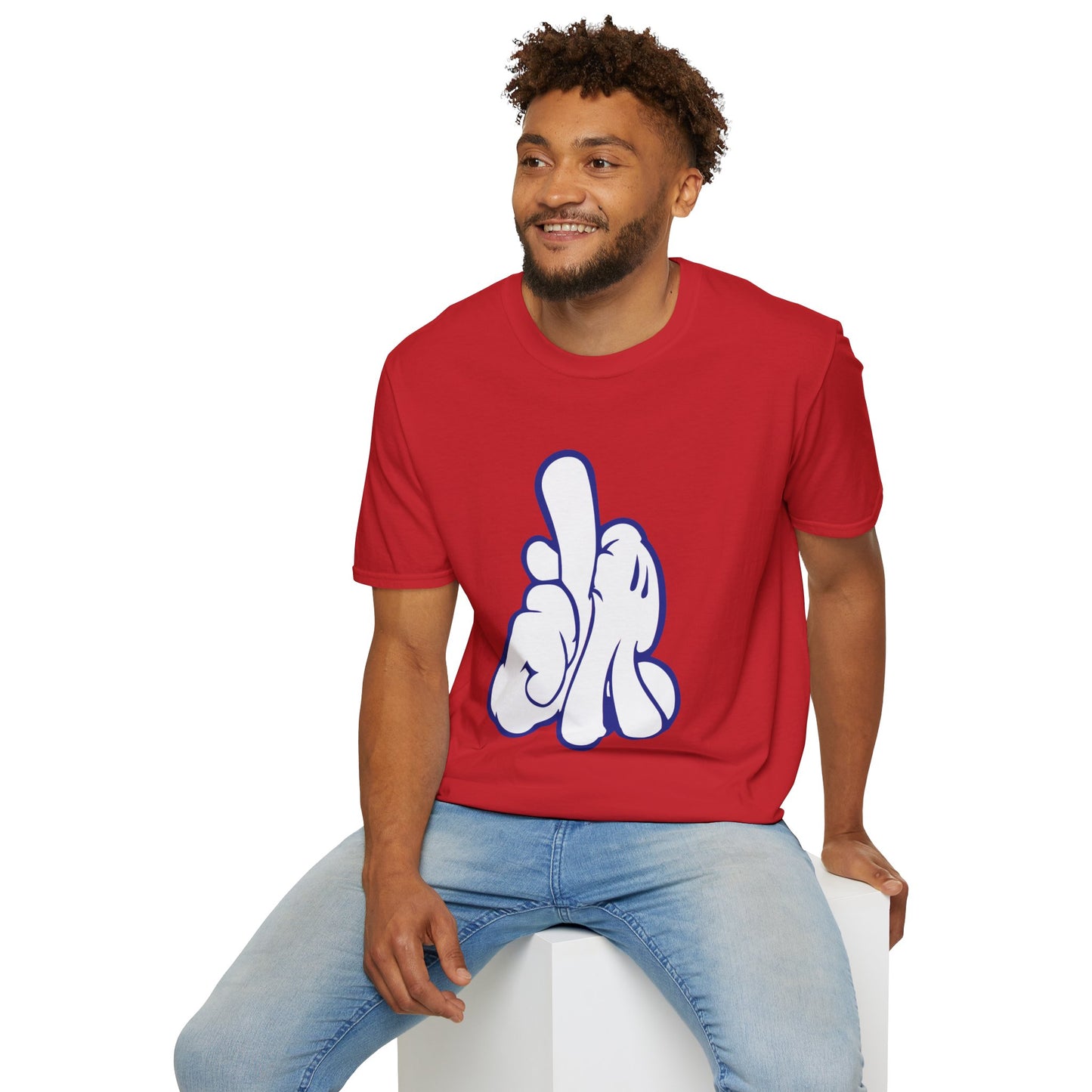 LA Dodgers Mickey Hands Baseball Fan Shirt Alt