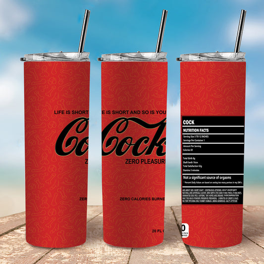 Funny Coke Tumbler (Short Pen*s), 20 oz Tumbler