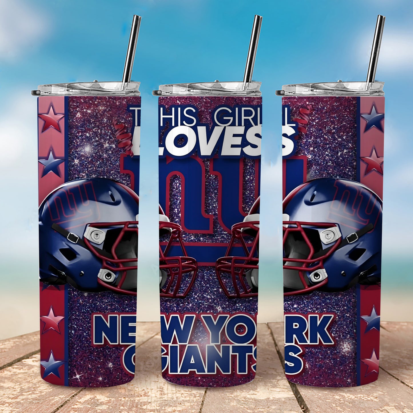 "This Girl Loves...." American Football Tumbler, 20 oz Tumbler