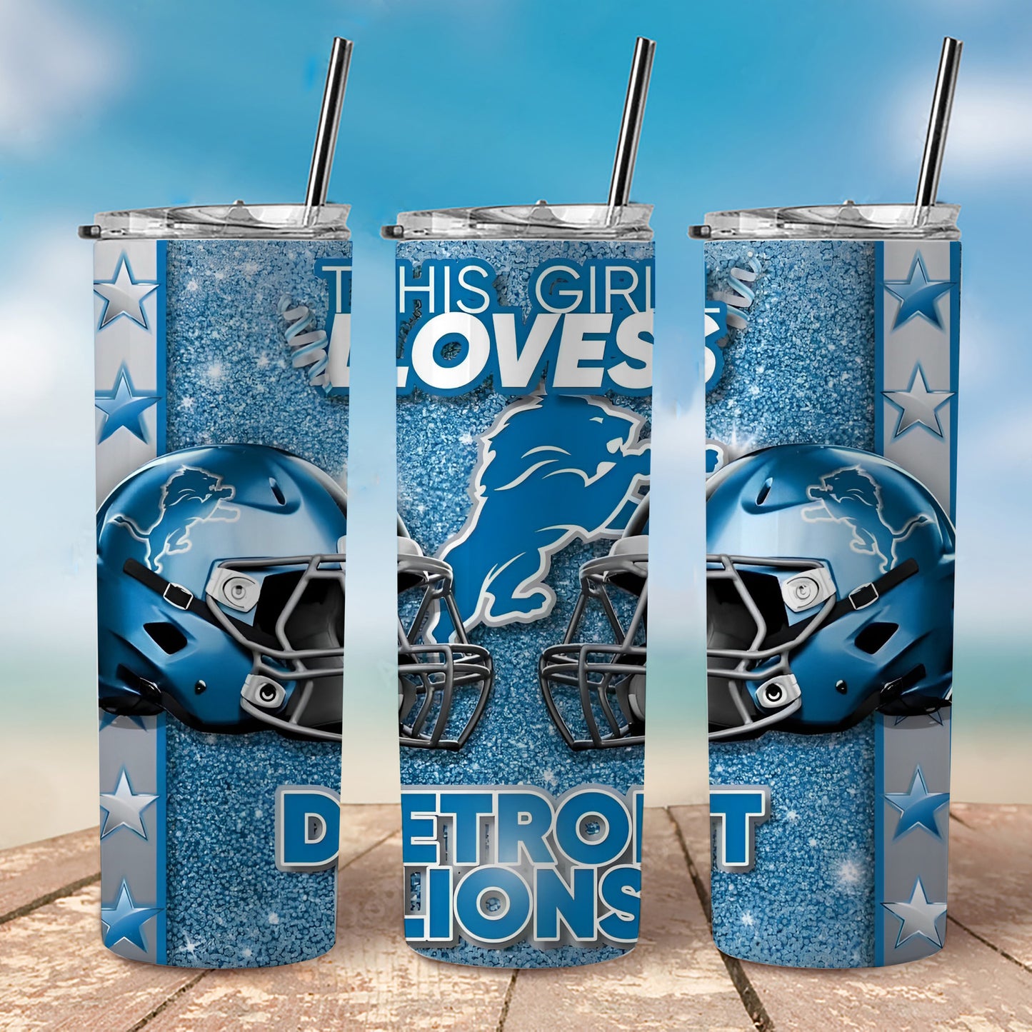 "This Girl Loves...." American Football Tumbler, 20 oz Tumbler