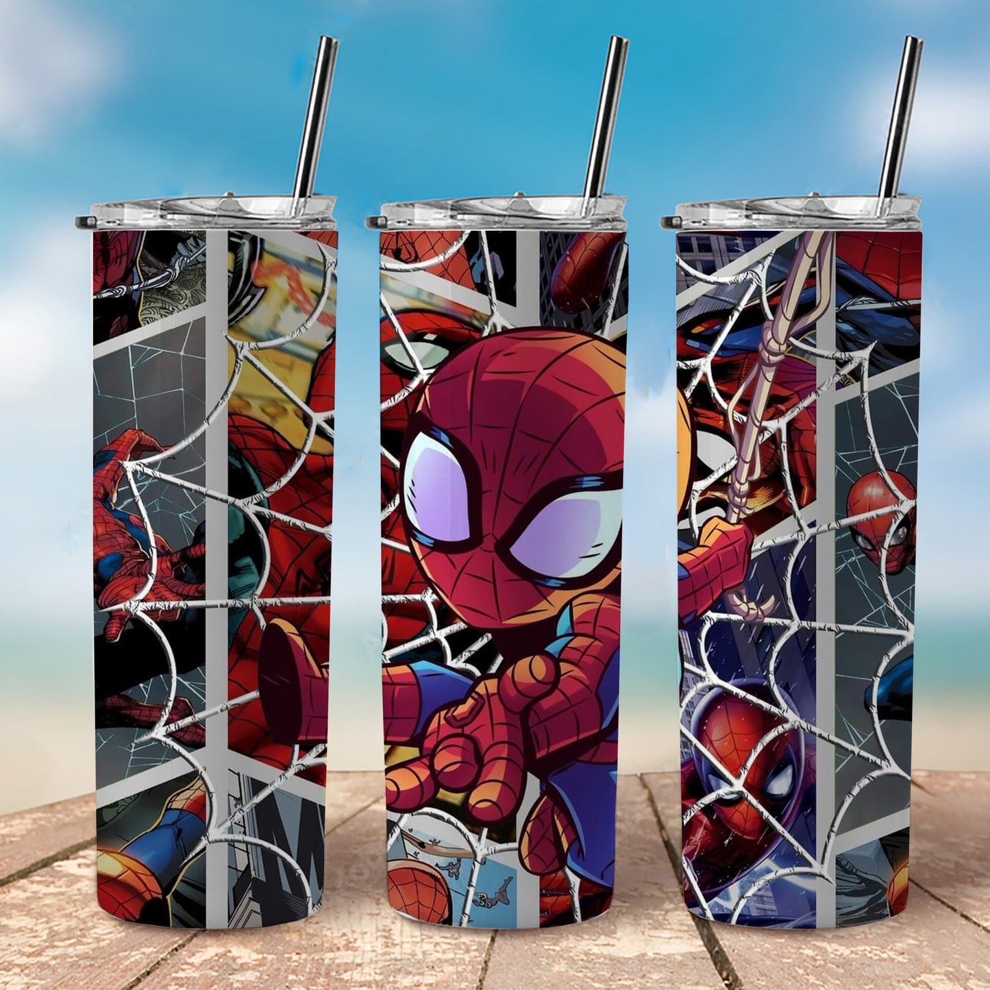 Chibi Spider-Man Comic Page, 20oz Tumbler