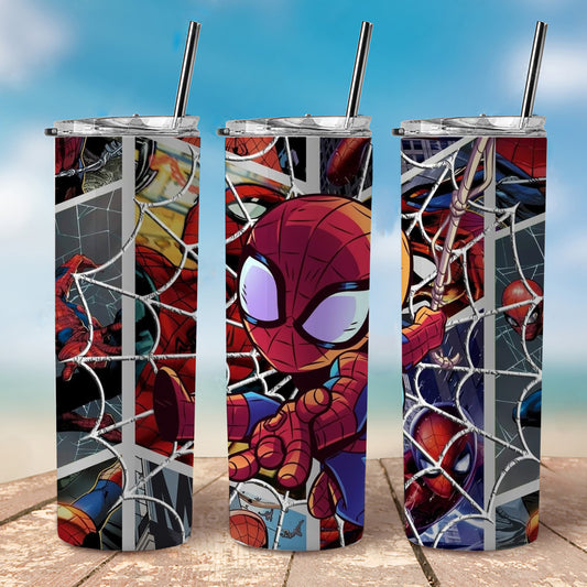 Chibi Spider-Man Comic Page, 20oz Tumbler